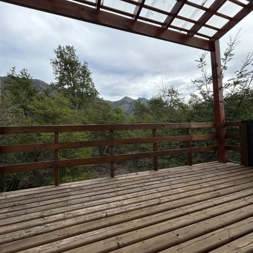 Terraza posterior (Vista Cordon Coltrahue)